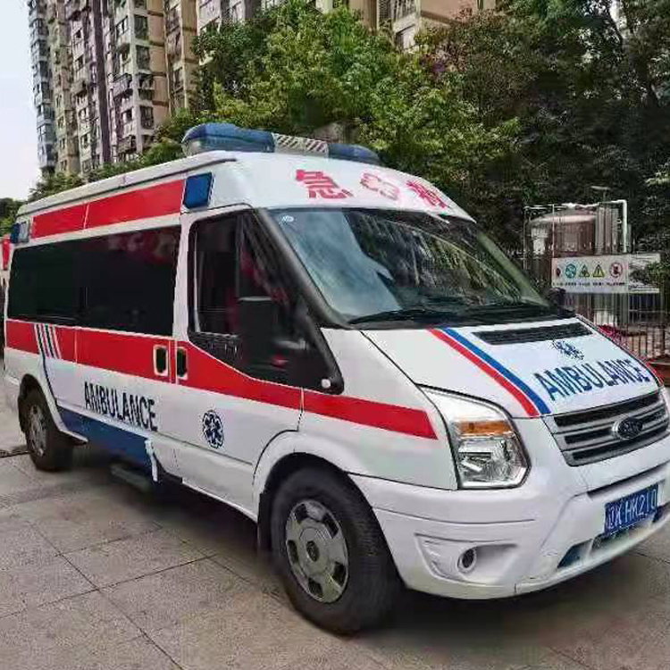 东阿长途救护车护送病人返乡